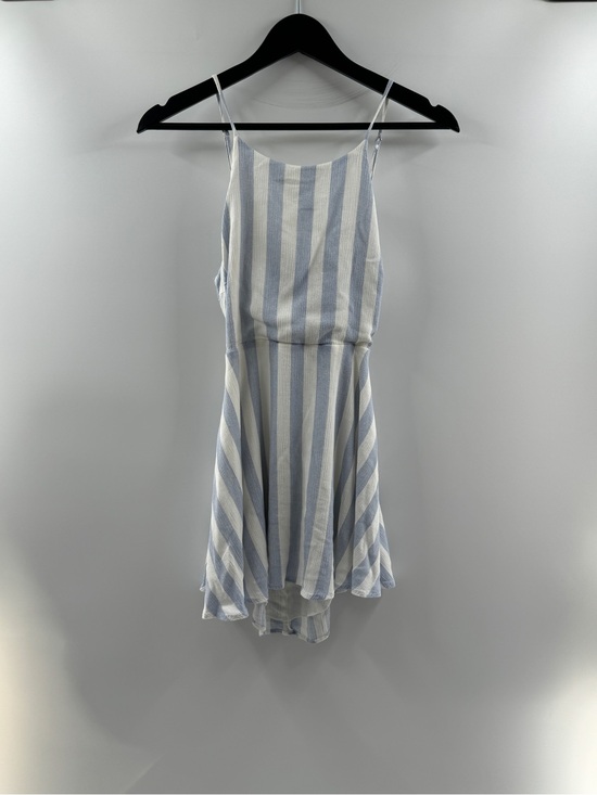Lulus Dresses & Skirts - Lulus Blue & White Striped Open Back Mini Dress – Women's XS